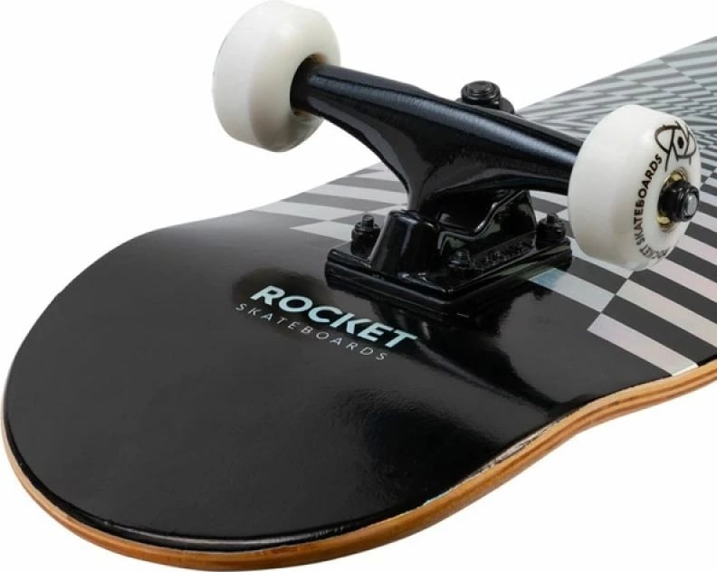 Skateboard Rocket, bardhë e zi