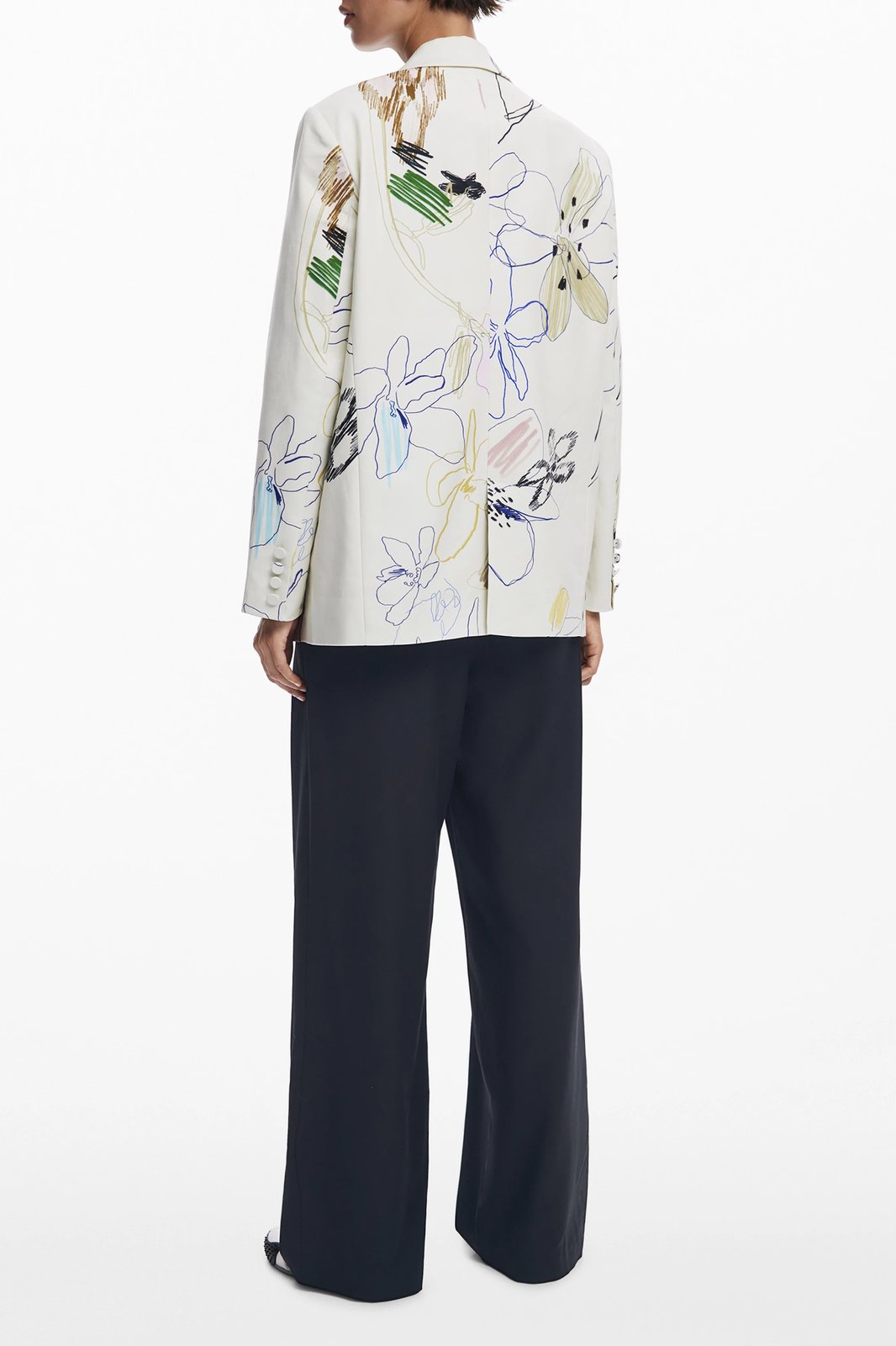 Jakne Desigual Classic femra, e bardhë