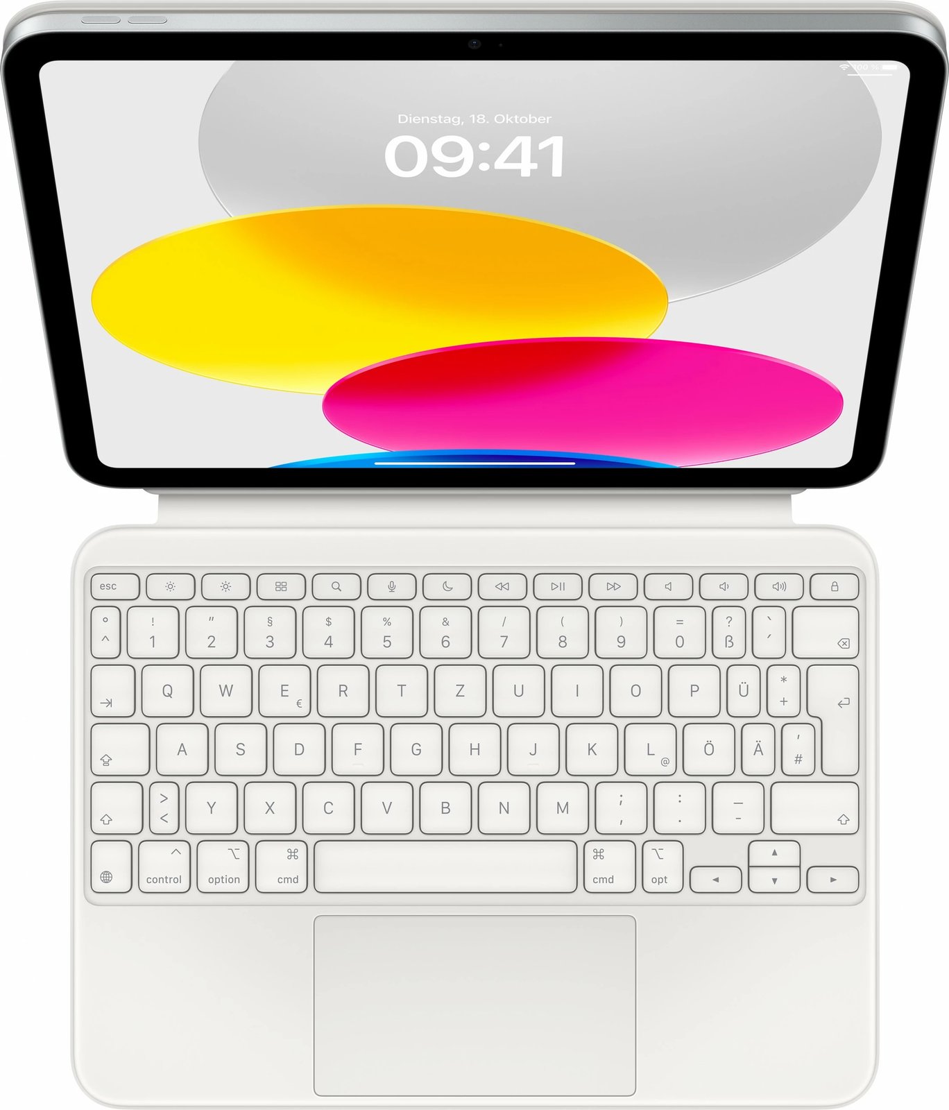 Tastierë Apple Magic, QWERTZ, Gjermanisht, Trackpad, iPad (10th gen.), Alumini