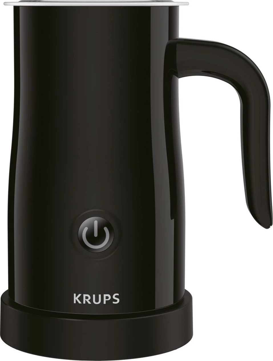 Shkumëzues qumështi Krups XL1008, automatik, 150 ml, inox, i zi