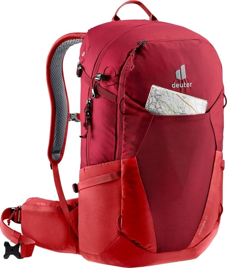 Çantë shpine Deuter Futura 27 për hiking, e kuqe