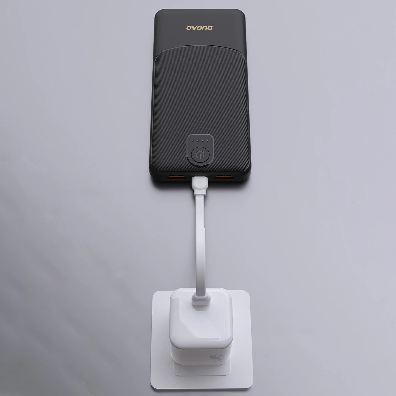 Powerbank Dudao K10, 10000mAh, 2x USB-A, USB-C, e zezë