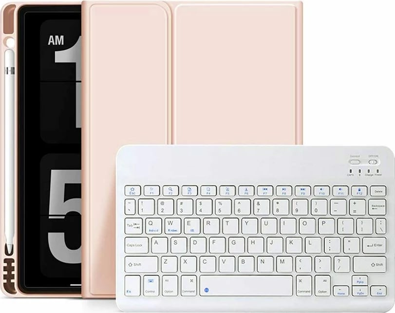 Mbështjellës me tastierë Tech-Protect SC Pen për iPad 10.9" (2022), Rozë