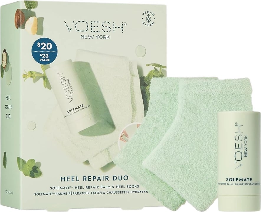 Set për thembra VOESH Heel Repair Duo për femra, Mint, 22ml + 1 palë