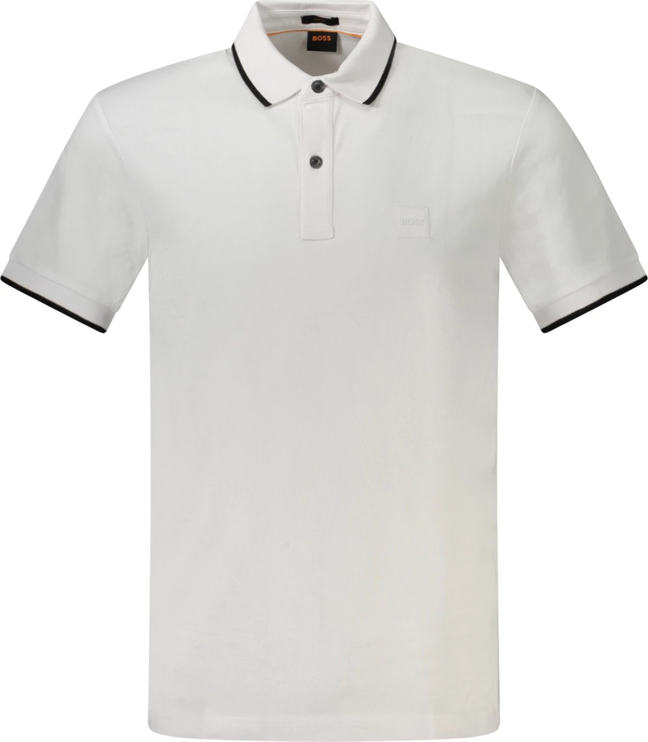 Polo BOSS meshkuj, e bardhë