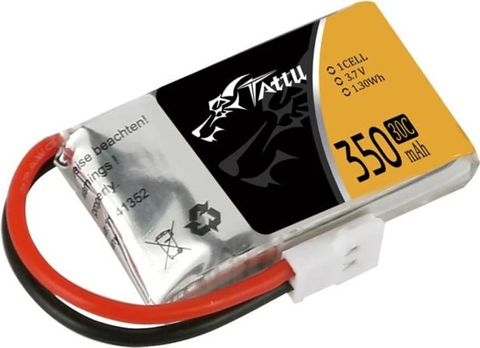 Bateri LiPo Tattu 350mAh 3.7V 30C, për dronë dhe modele ajrore
