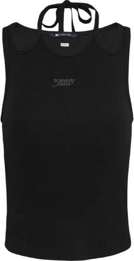 Top femra Tommy Hilfiger Jeans, e zezë