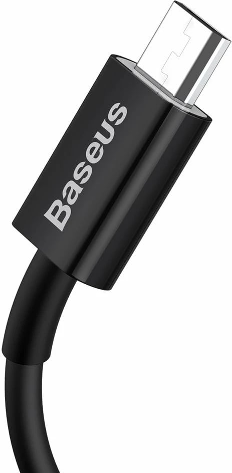 Kabllo Baseus Superior CAMYS-01, USB-A në micro USB, 1m, 2A, e zezë
