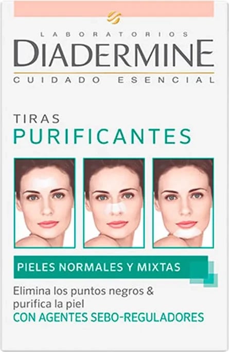 Tira purifikuese Diadermine Purifying Strips Normal Combination Skin uniseks, 6 copë