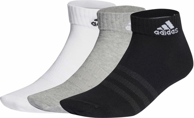 Çorape adidas për meshkuj dhe femra, të bardha, të zeza, gri