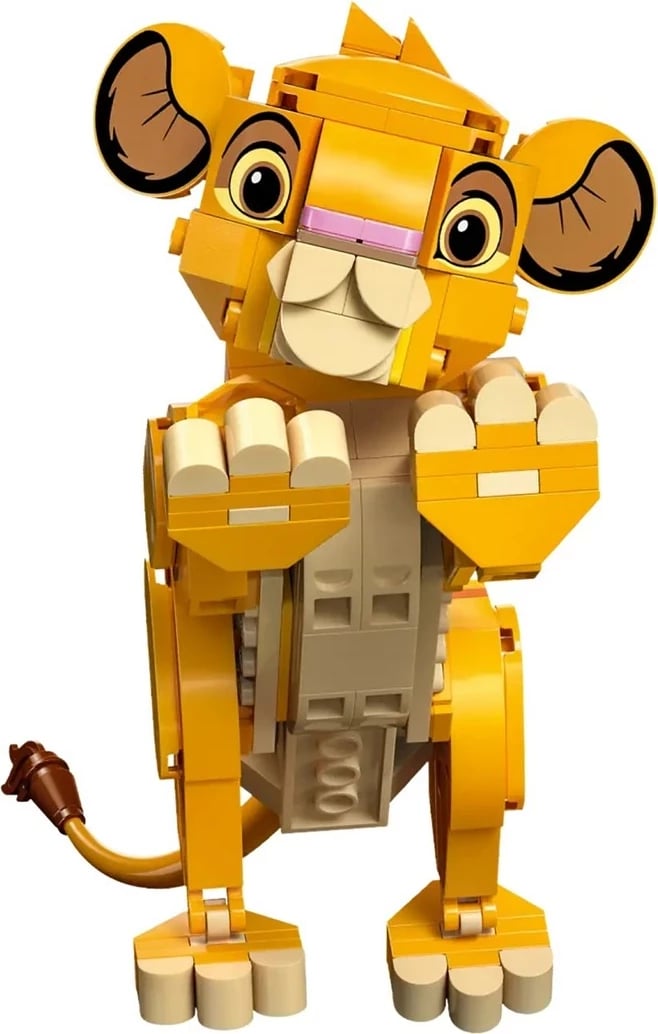 Lodra LEGO Disney Simba 43243, për fëmijë 6+ vjeç, Ngjyrë Verdhë