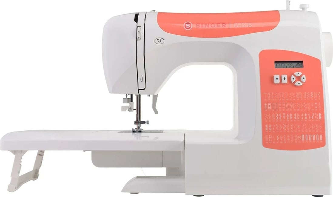 Makine qepëse Singer C5205-CR, Elektrike, Portokalli