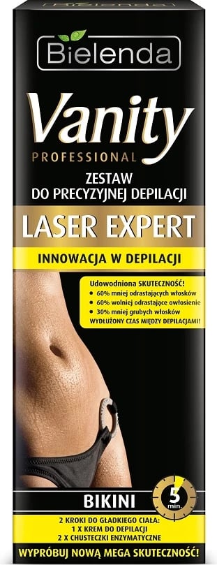 Krem për depilim për femra Bielenda Vanity Professional Laser Expert Set bikini 100ml