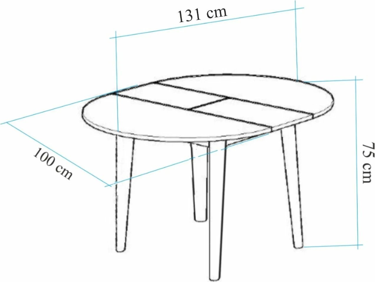 Tavolinë me karrige, zgjatshme, 3 copë, Skye Decor Vina 1501, ngjyrë pishë Atlantike, antracit