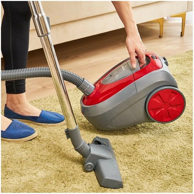 Fshesë me korrent Zelmer ZZVC261 Tadek, 2.5L, 800W, e kuqe-gri