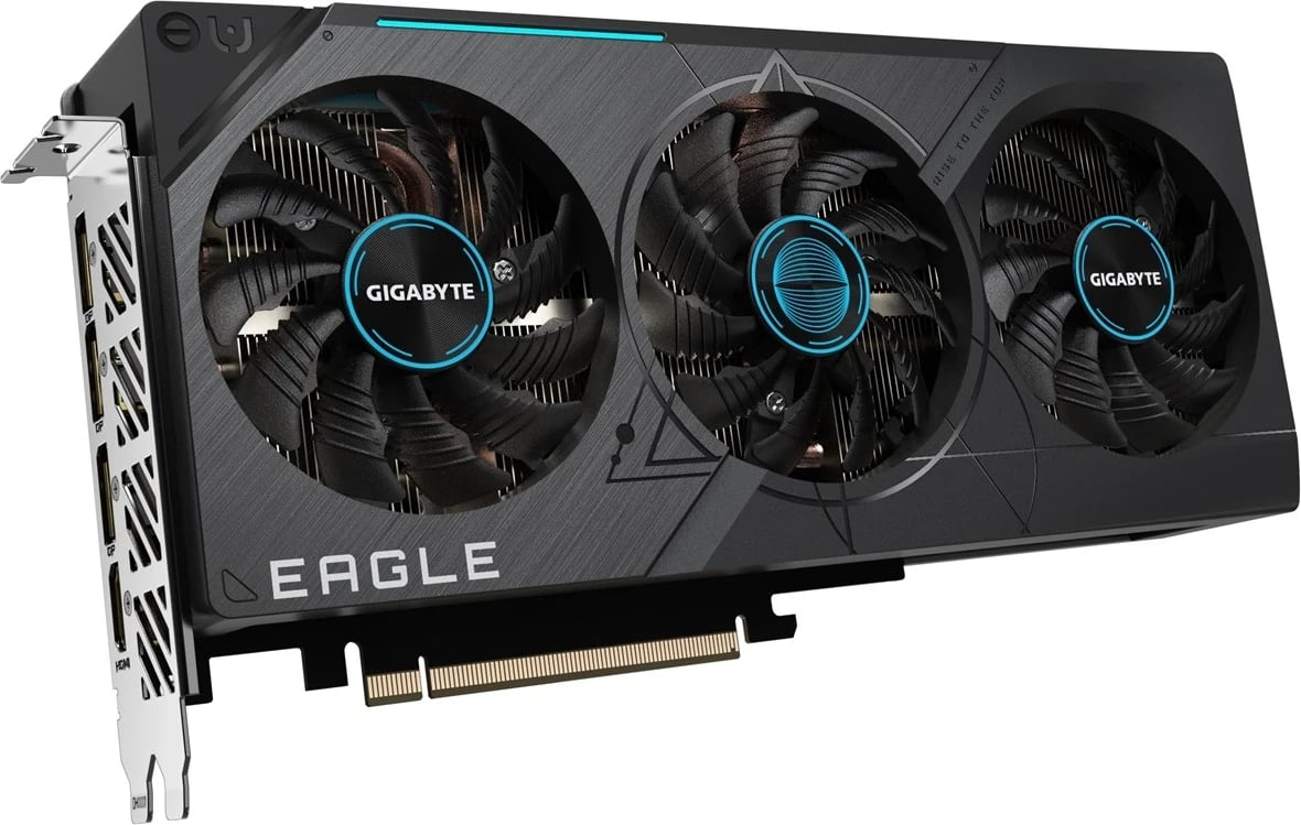Kartë Grafike Gigabyte EAGLE GeForce RTX 4070 SUPER OC 12G, NVIDIA 12 GB GDDR6X, e Zezë