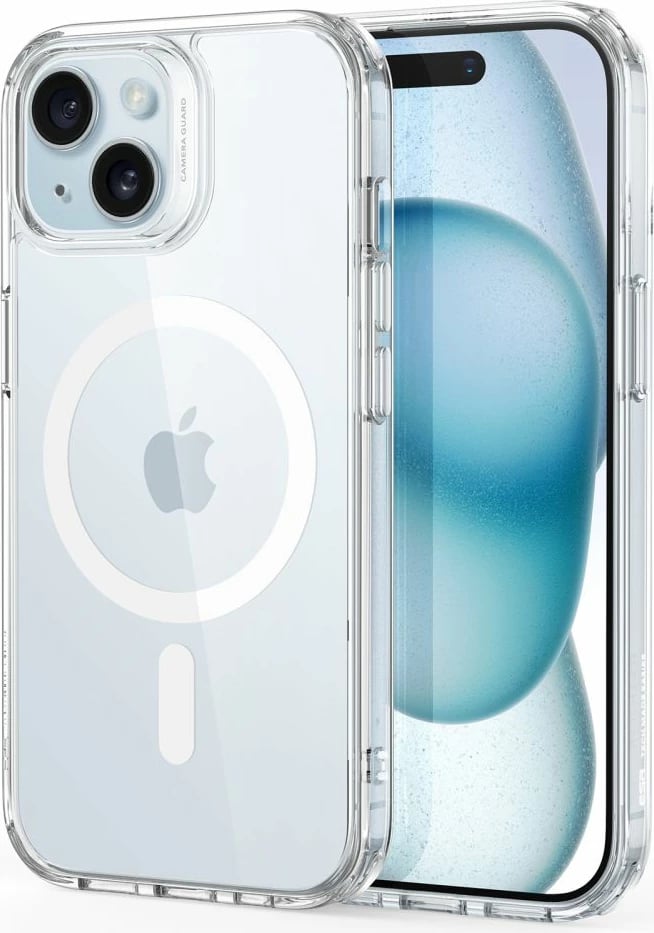 Mbështjellës ESR Classic Hybrid HaloLock me MagSafe për iPhone 15, Transparent