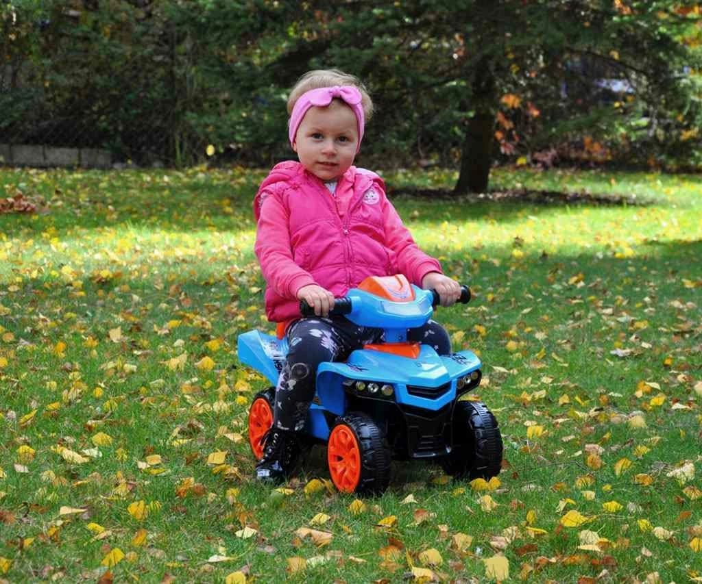 Quad me tinguj për fëmijë, Milly Mally Monster, timon interaktiv, drita, ngarkesa 25 kg, prej 12m+, jeshile