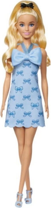 Kukull, Barbie Fashionistas, HYT93, fustan me fjongo, për moshat 3+, blu