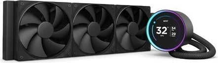 Ftohës me ujë për CPU NZXT Kraken Elite 360 V2 LCD, 3 ventilatorë, Ekran IPS, i zi