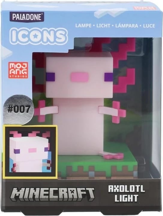 Dritë ikonë Minecraft Axolotl, Paladone