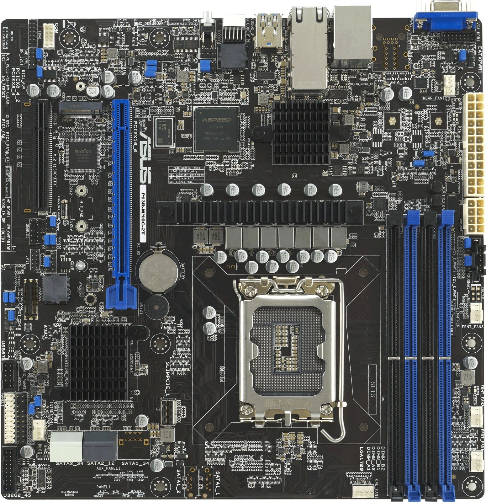 Pllakë amë ASUS P13R-M/10G-2T, Intel LGA 1700, DDR5, micro ATX, 128GB