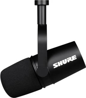 Mikrofon studio SHURE MV7X, dinamik, XLR/USB, i zi