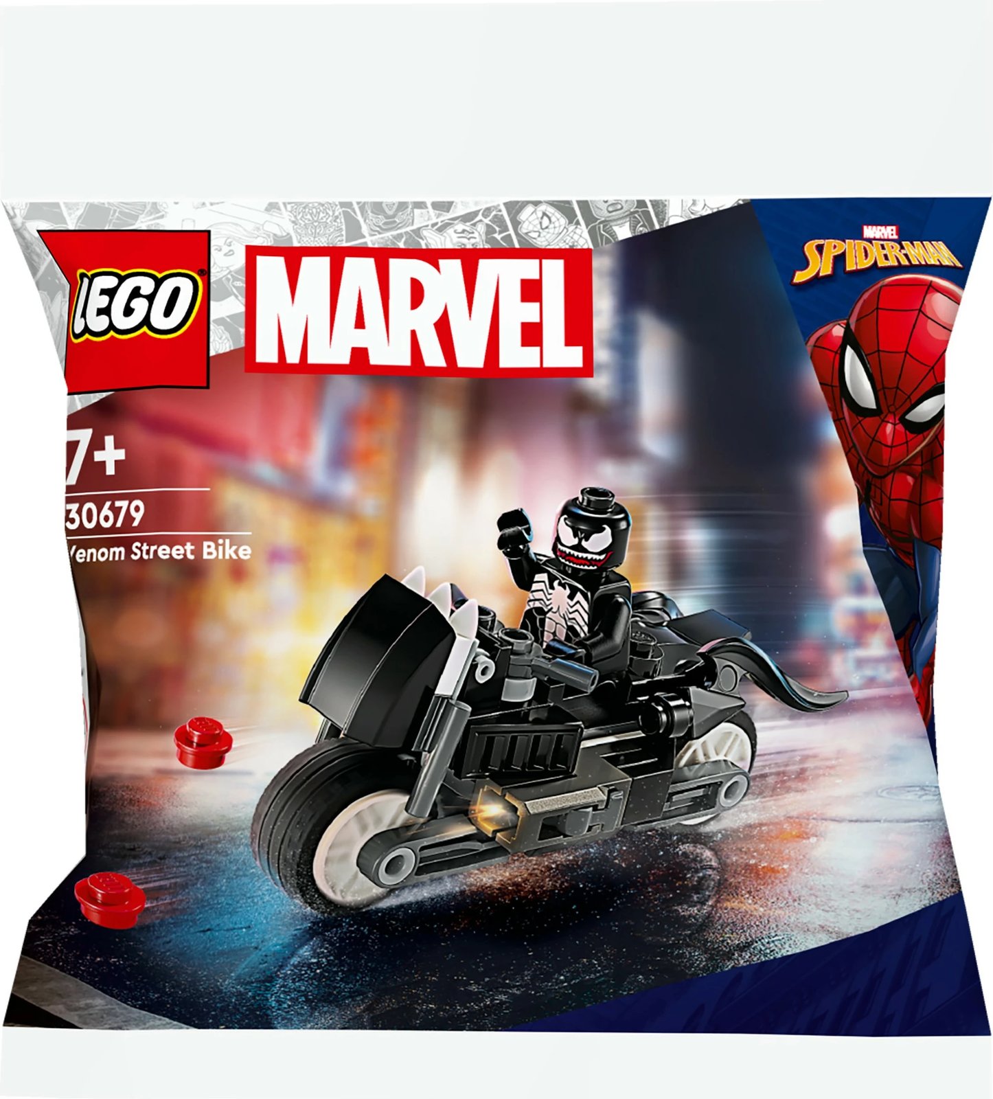 Set ndërtimi LEGO Marvel 30679 Venom Street Bike, multikolor