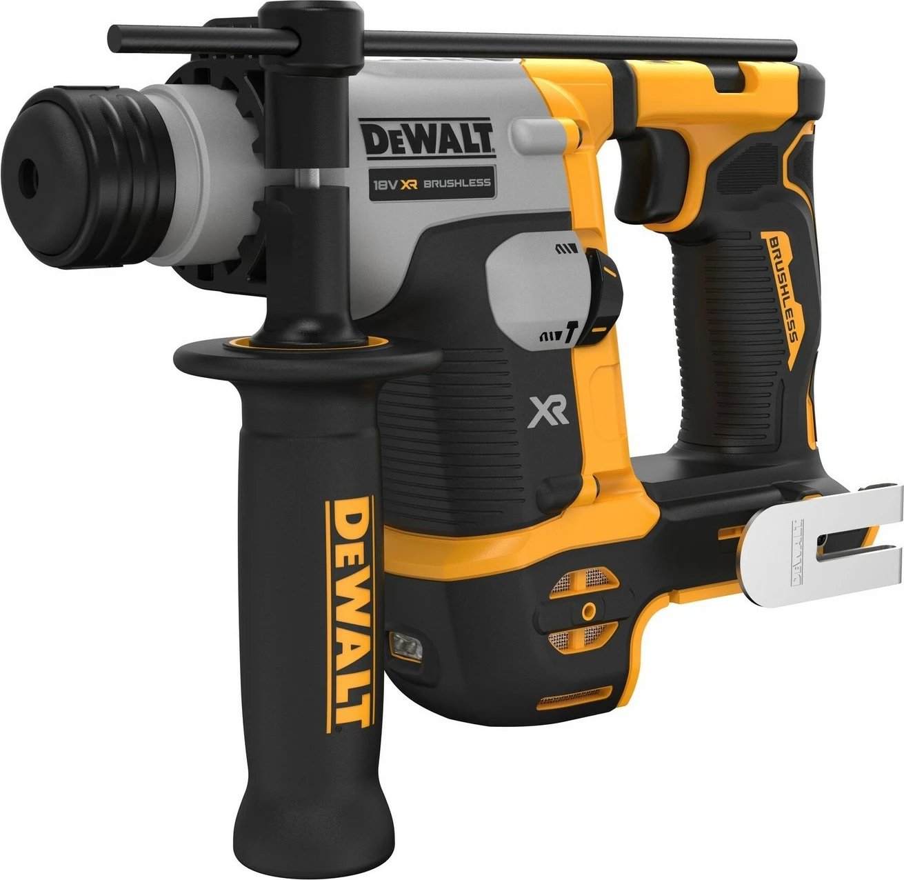 Pistol grip drill DeWALT DCH172NT-XJ, brushless, SDS Plus, 18V, 1.8kg, e verdhë