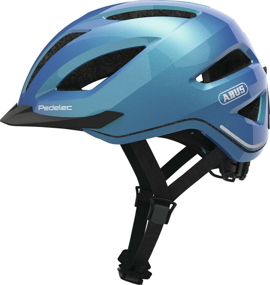 Helmetë biçiklete ABUS Pedelec 1.1, bardhë, LED
