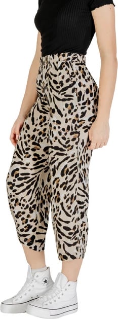 Pantallona femra Ichi, beige