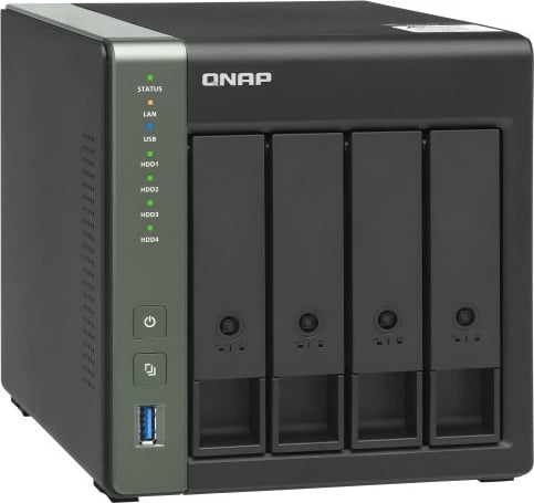 NAS QNAP TS-431X3, 4GB RAM, 4 vende, Tower, i zi