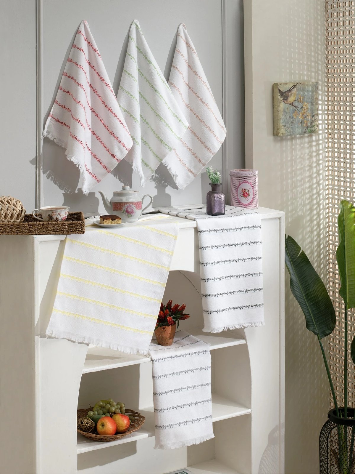 Set peshqirësh kuzhine (6 copë), Hermia, Nabız