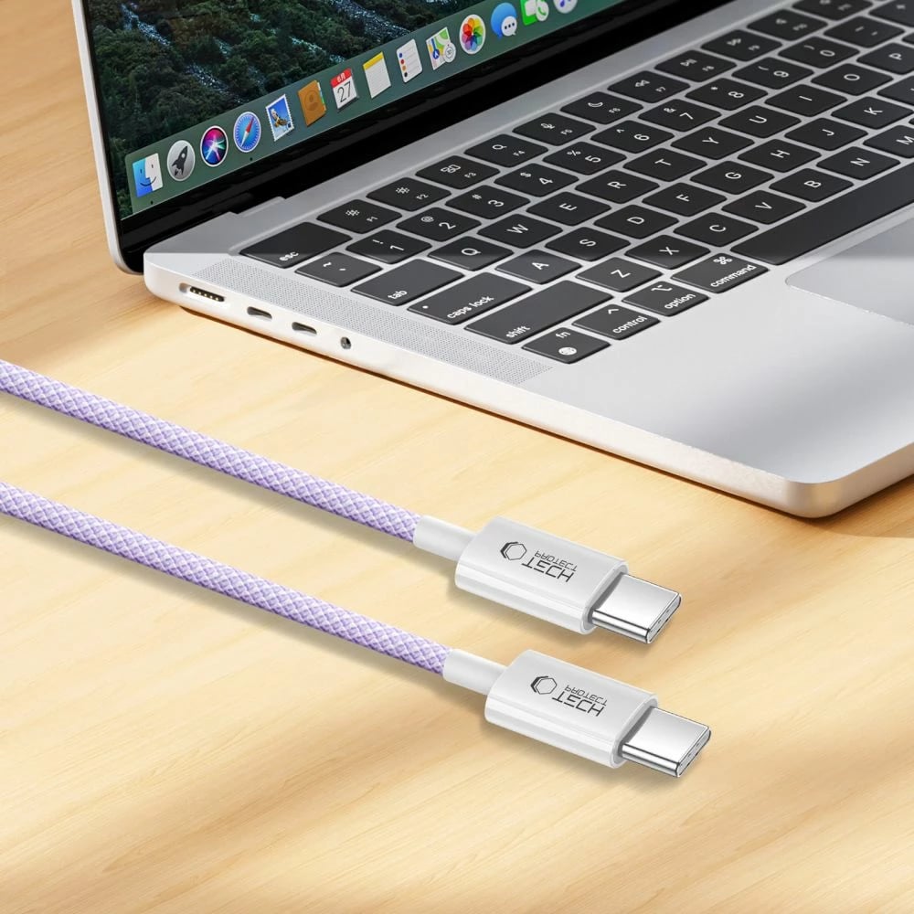 Kabllo USB-C Tech-Protect Ultraboost Lite 1m, 60W/3A, Vjollcë