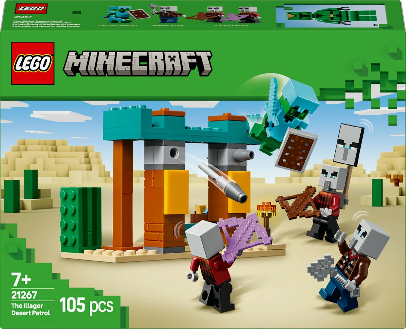 Set ndërtimi LEGO Minecraft 21267, 105 pjesë, shumëngjyrësh