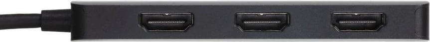 MST-Hub Club3D USB Type-C në 3x HDMI 4K60Hz, i zi