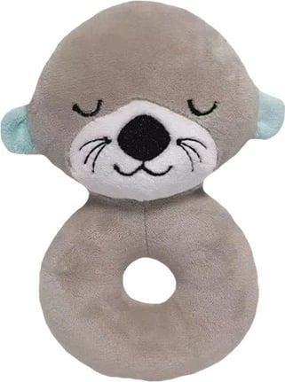 Lodër pelushi TULILO Rattle Beaver 18 cm, bezhë