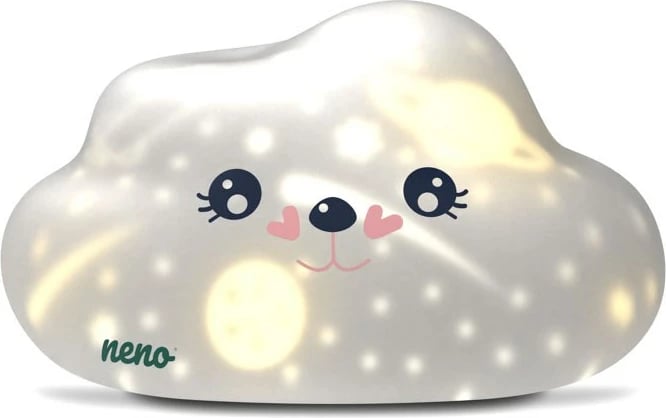 Llambë nate neno Cosmo prej silikoni, LED, me prekje, e bardhë