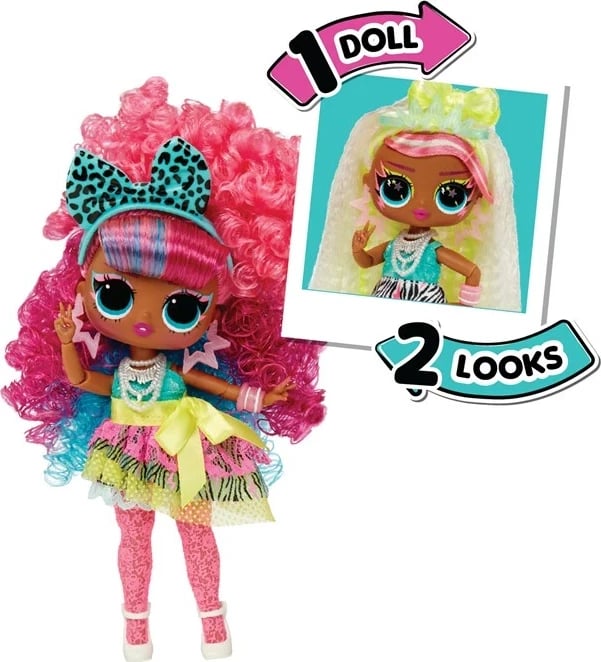 L.O.L. Surprise! Tweens Surprise Swap Kukull Mode, Curls-2- Crimps Cora, Shumëngjyrëshe