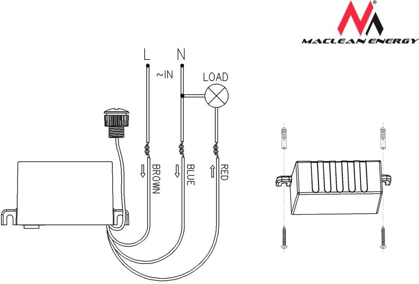 sensor muzgu i jashtëm, Maclean MCE34, 2000W, i bardhë