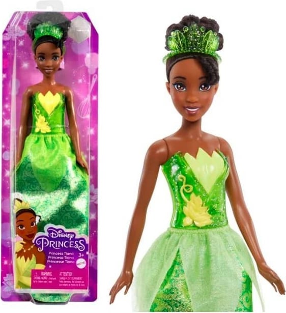Kukull Disney Princess Tiana Mattel HLW02/HLW04, e gjelbër Kukull Disney Princess Tiana Mattel HLW02/HLW04, e gjelbër