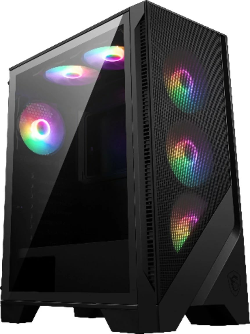 Kasë MSI MAG FORGE 120A AIRFLOW, Midi Tower, xham i temperuar, e zezë