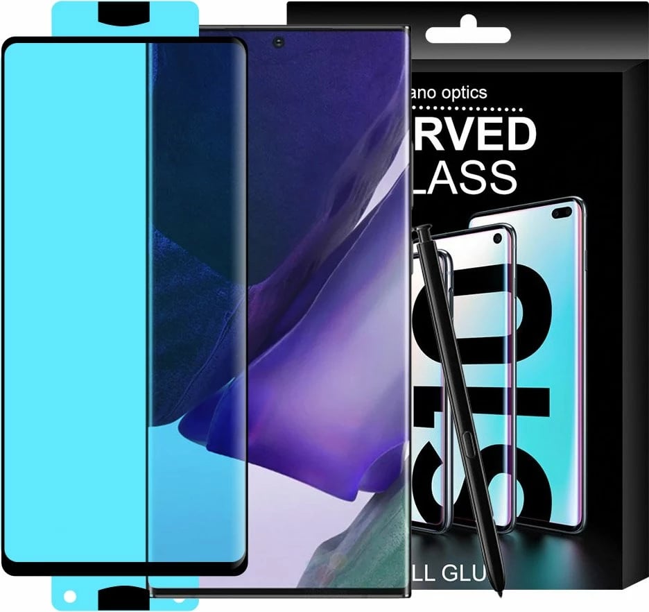 Mbrojtës ekrani Hurtel 3D Edge Nano Flexi Glass me kornizë për Samsung Galaxy S21+ 5G, Zi
