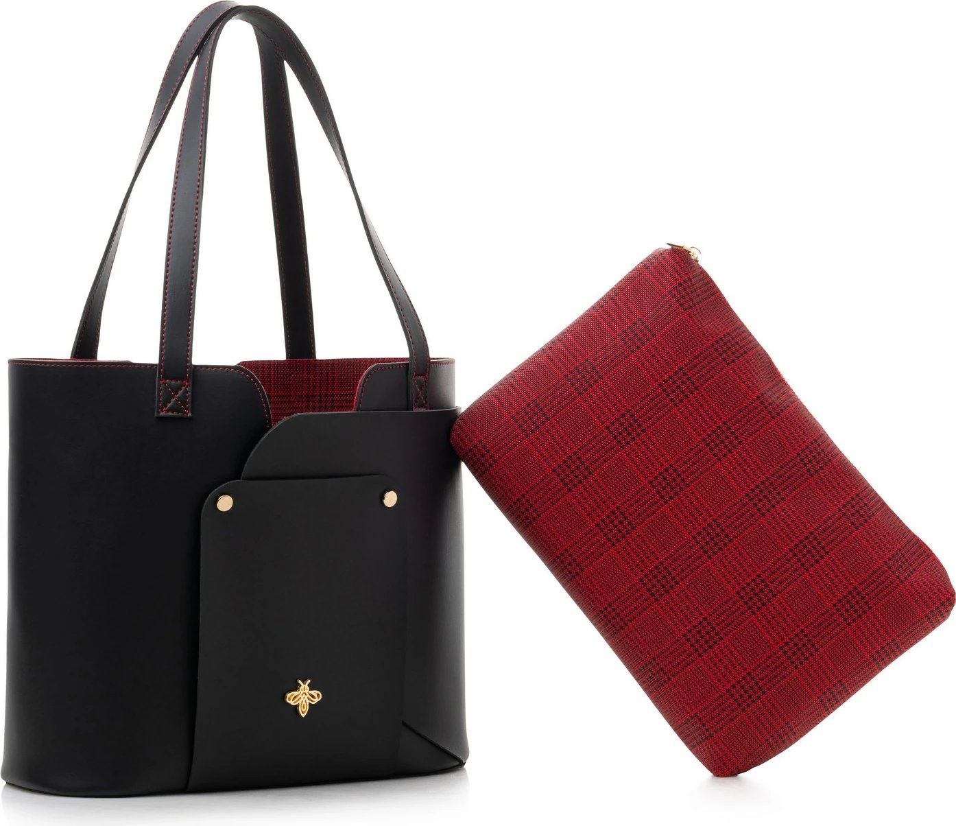 Tote bag Lucky Bees, e zezë, 1292