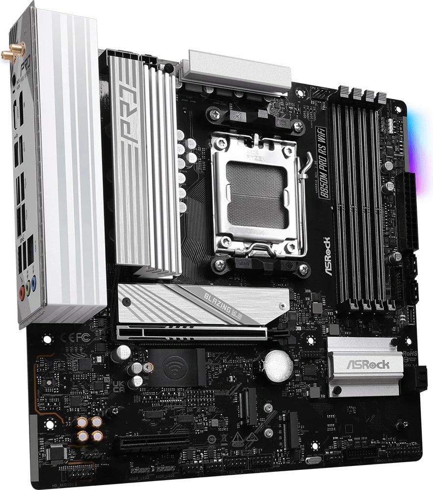 Pllakë amë ASRock B850M Pro RS WiFi, Socket AM5, DDR5, Wi-Fi 6E, PCIe 5.0