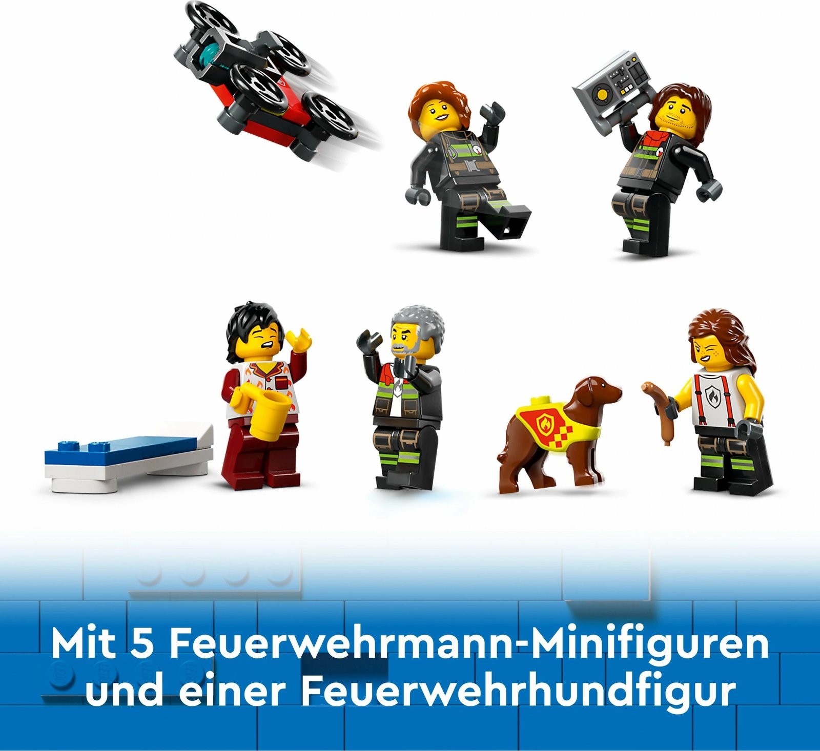 Set ndërtimi LEGO City 60414, stacion zjarri me kamion, 843 pjesë, shumëngjyrësh Set ndërtimi LEGO City 60414, stacion zjarri me kamion, 843 pjesë, shumëngjyrësh