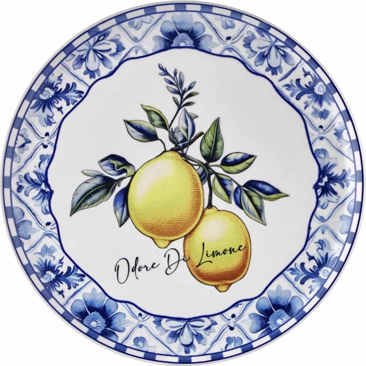 Pjatë shërbimi Hermia Concept, ngjyrë e verdhë, ODL0005, 30x30x2 cm