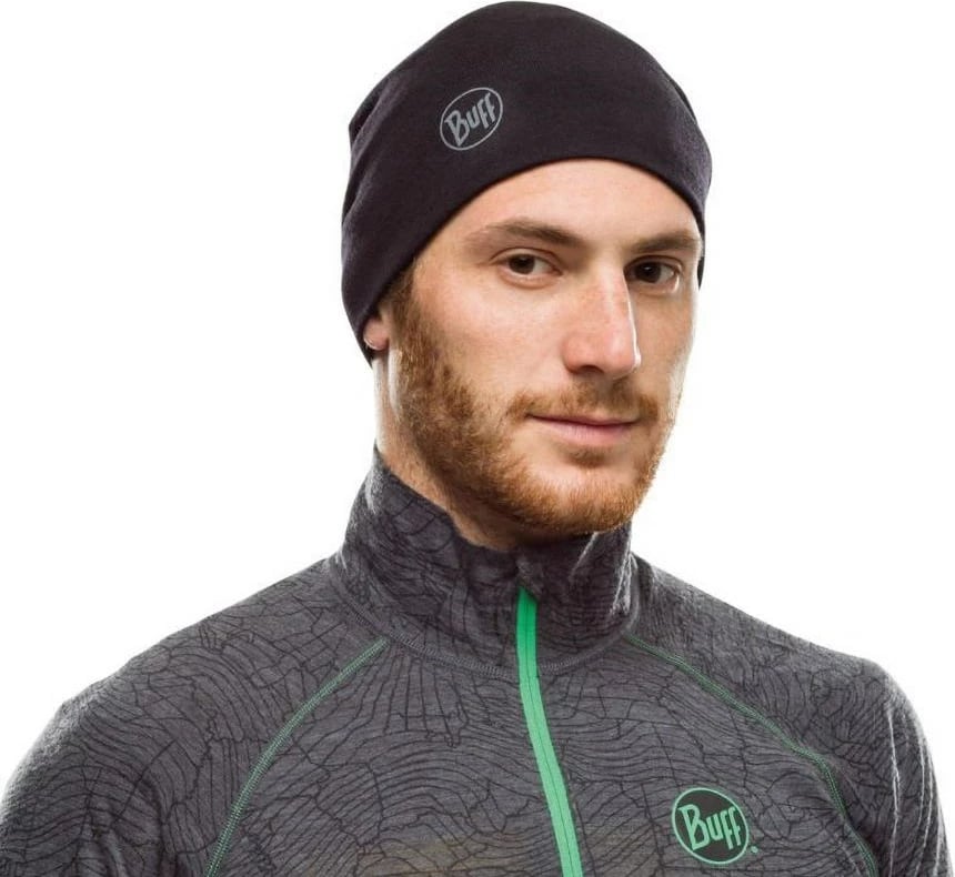Kapelë Buff Merino Midweight Beanie, E zezë