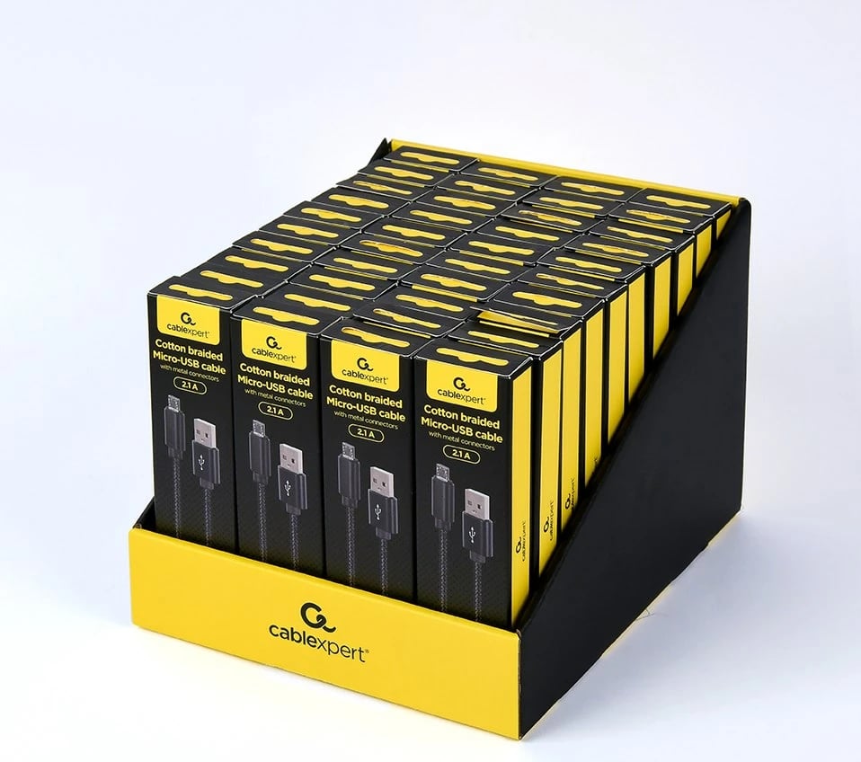 Kabllo Micro-USB Gembird CCDB-mUSB2B-AMBM-6, 1.8 m, e zezë