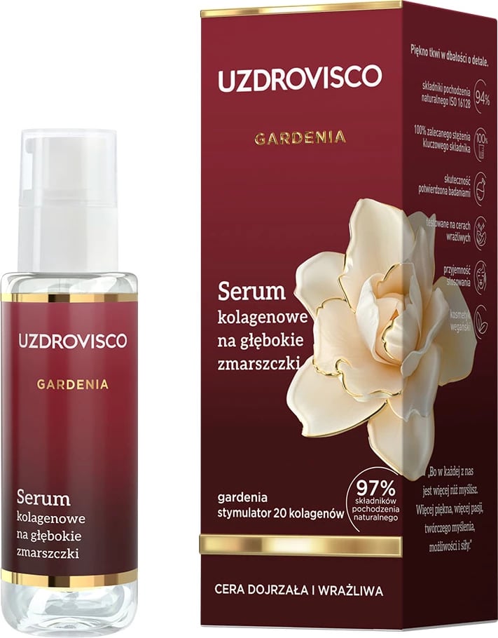 Serum për fytyrë UZDROVISCO Gardenia Collagen për femra 30ml